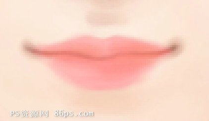 PS转手绘教程：水嫩嘴巴的简易画法教程4