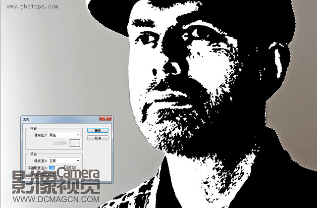 photoshop模拟切格瓦拉经典版画肖像效果教程5