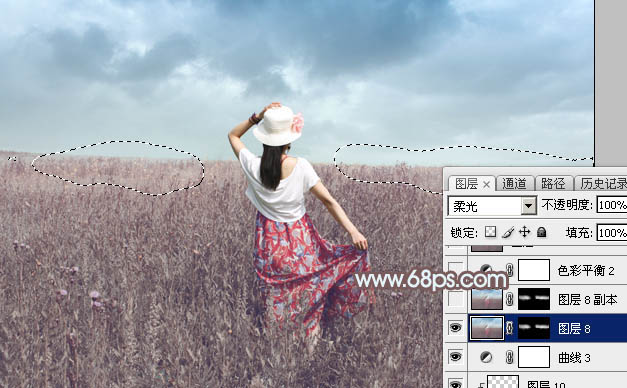 Photoshop打造小清新的韩系秋季外景图片29