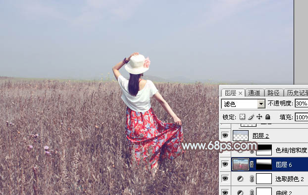 Photoshop打造小清新的韩系秋季外景图片17