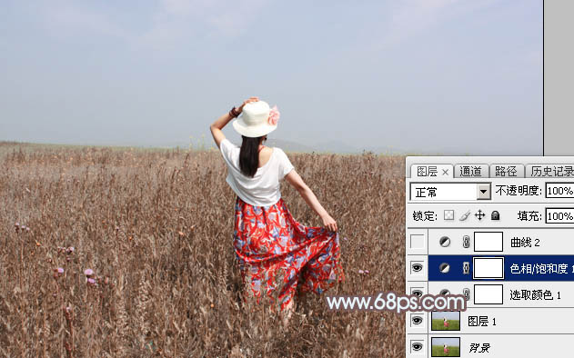 Photoshop打造小清新的韩系秋季外景图片9