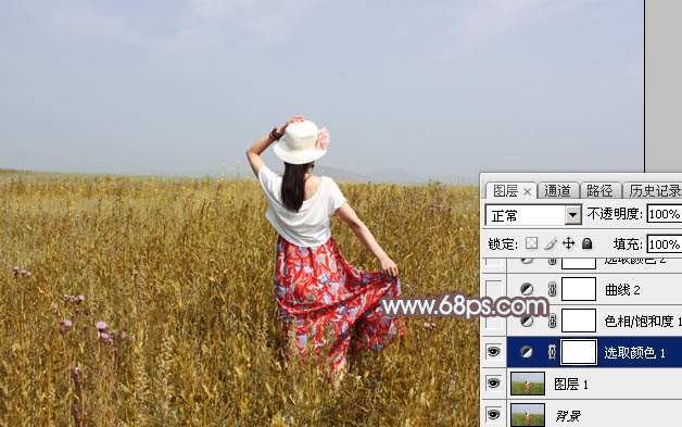 Photoshop打造小清新的韩系秋季外景图片7