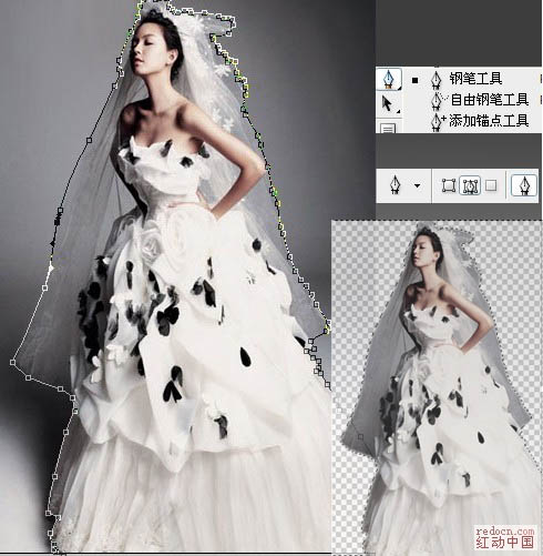 Photoshop打造梦幻天使婚片教程3