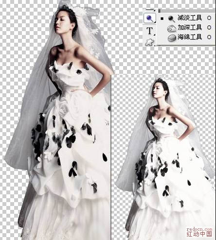 Photoshop打造梦幻天使婚片教程4