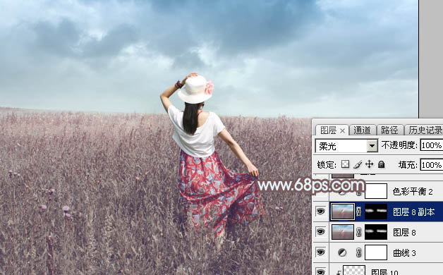 Photoshop打造小清新的韩系秋季外景图片30