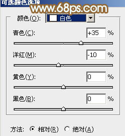 PS给原野美女图添加秋季青红色20