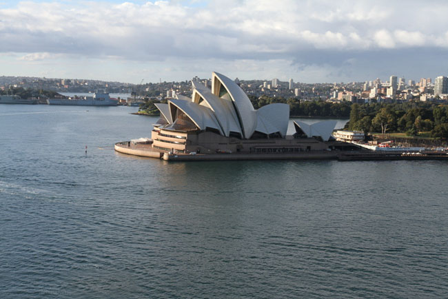 Photoshop给悉尼歌剧院加上霞光效果2