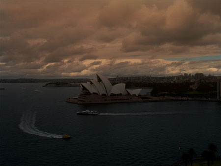 Photoshop给悉尼歌剧院加上霞光效果5