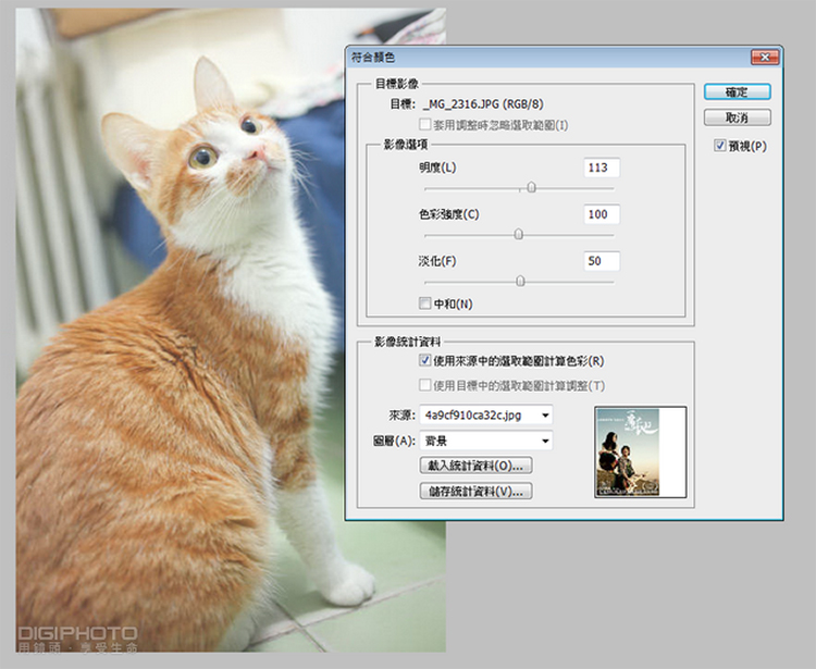 PS神技快速复制电影海报色调7