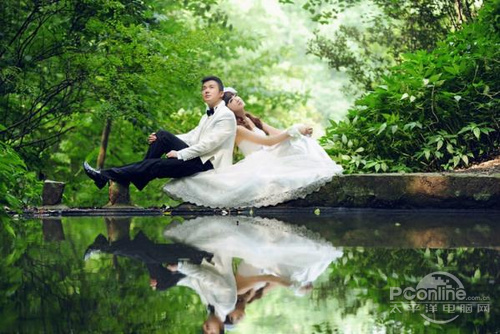 Photoshop打造浪漫外景婚纱照2