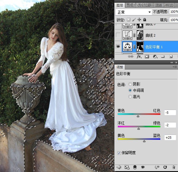 Photoshop调出新娘照片唯美的柔色效果2