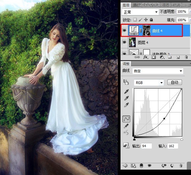 Photoshop调出新娘照片唯美的柔色效果9