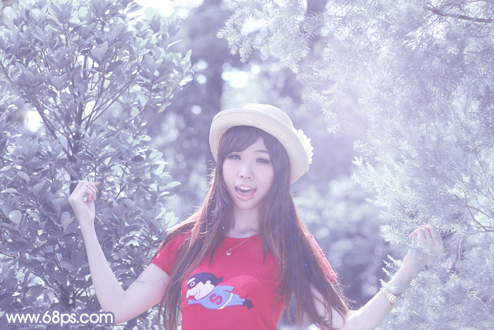 Photoshop打造韩系冷色人物图片3