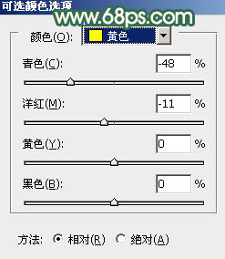 Photoshop给树边人物调出秋季橙红色2