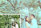 Photoshop给情侣婚片加上青绿色技巧1