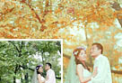 Photoshop打造橙绿色浪漫婚片1