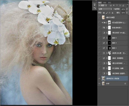 Photoshop给室内美女加上梦幻的暖色调2