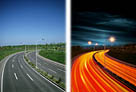 Photoshop给公路图片加夜景灯光效果1