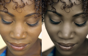 PhotoShop快速打造黑人黝黑质感皮肤效果教程1