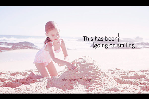 PS为宝宝沙滩照片添加甜美的粉色调教程2