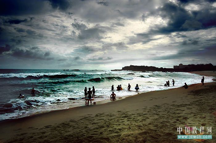 PhotoShop为海景照片增加景深对比效果技巧3