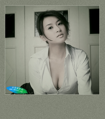 PhotoShop为美女照片调出时尚中灰色调2