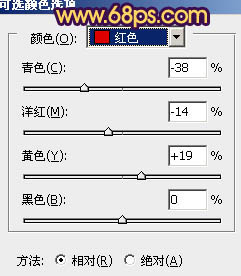 PS调出林间情侣人物图片灿烂的橙红色6