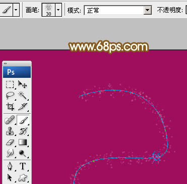 Photoshop制作漂亮的2015手写光效字9