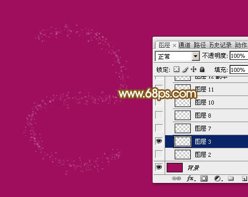 Photoshop制作漂亮的2015手写光效字10