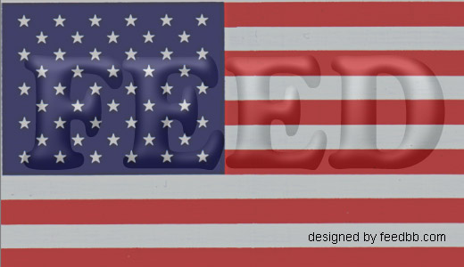 用PS制作美国国旗效果的文字6
