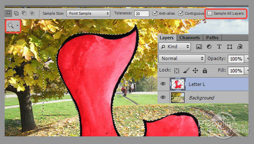 Photoshop制作超酷的秋季风格立体字5