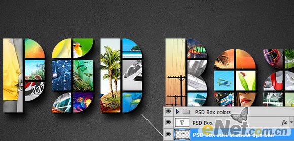 PhotoShop简单的制作马赛克拼图字体效果教程7