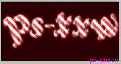 PS制作卡通条纹文字教程10