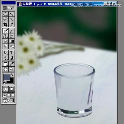 Photoshop绘制玻璃杯和烛光特效13