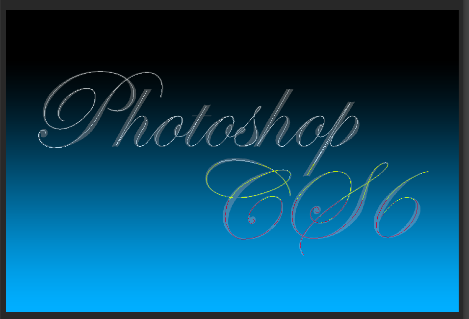PhotoShop CS6制作梦幻高光流线花体艺术字效教程4