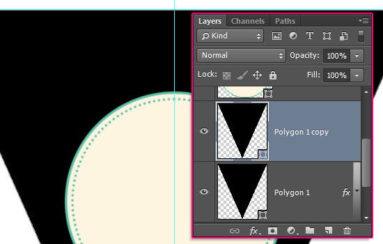 Photoshop设计一个简单的三角旗横幅13