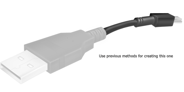 ps绘制逼真USB电缆教程23