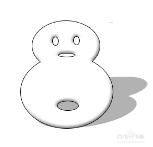 ps简单画出可爱的雪人1