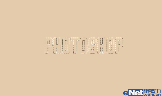PhotoShop简单制作复古外观文字效果教程3