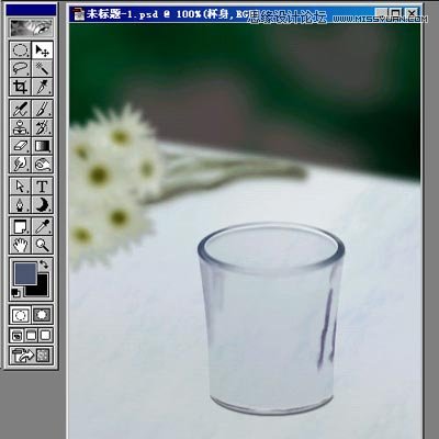 Photoshop绘制玻璃杯和烛光特效12