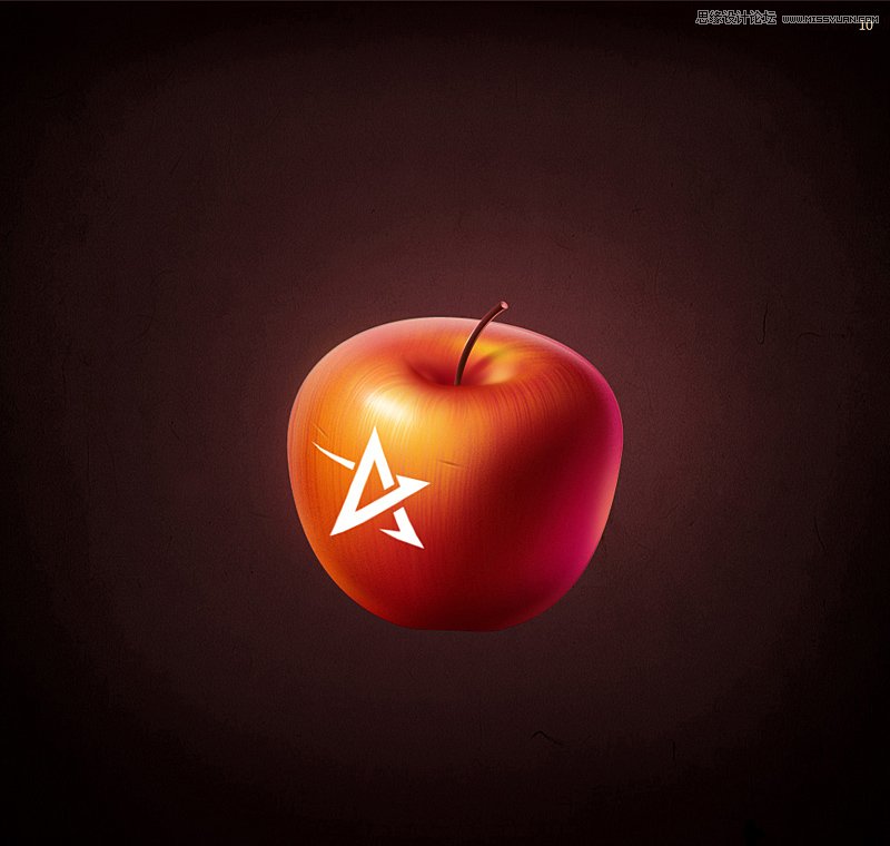 Photoshop绘制逼真的苹果和水果刀教程11