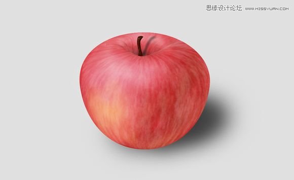 Photoshop绘制逼真可口的红苹果教程1