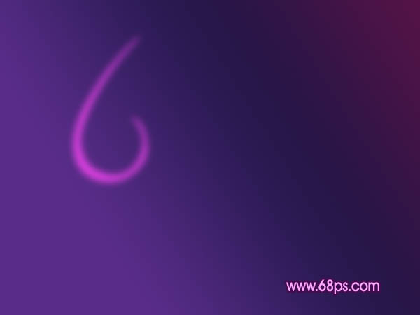 Photoshop打造梦幻的紫色连写霓虹字7