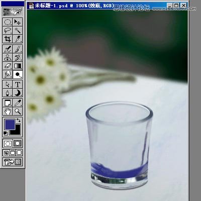 Photoshop绘制玻璃杯和烛光特效14