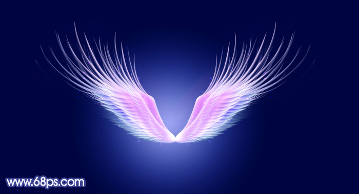 Photoshop绘制超梦幻的天使翅膀教程1