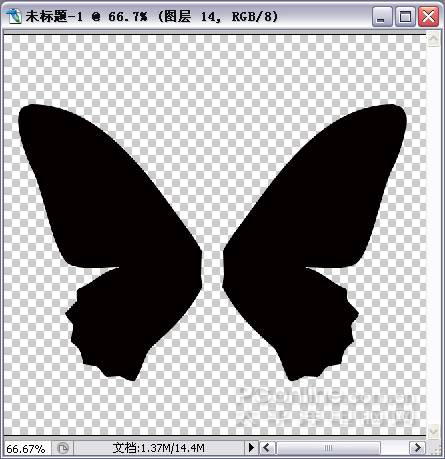 photoshop绘制飞舞的蝴蝶教程4