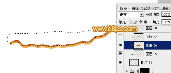 Photoshop绘制一串金色麦穗5