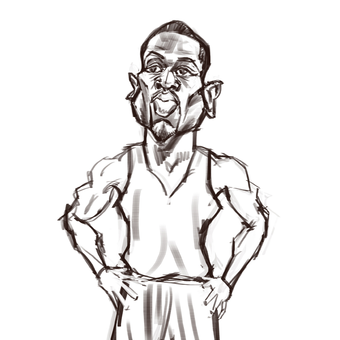 PhotoShop给NBA篮球明星韦德打造漫画肖像绘制教程4