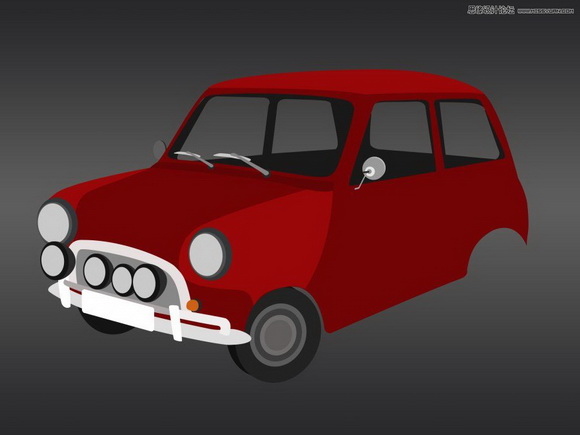 Photoshop简单的绘制逼真的小汽车2