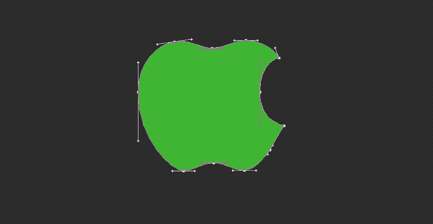 PhotoShop绘制多彩的苹果标志教程2